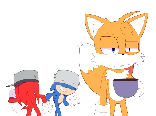 Is Sonic jealous of Tails' namesakes? (Artist: 7_0cc_nanashi) : r