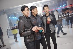 koreanmalemodels:  Models Ryu Wankyu, Min Juneki, and Jeon Joonyoung at L’ICONA Ferragamo Launching Party (cr: streetper)