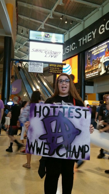 My sign from last week on smackdown live :) Nashville!