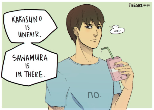 firegirl6464art:  just daichi being a dad(haikyuu x spongebob is the best OTP, let’s be real guys)