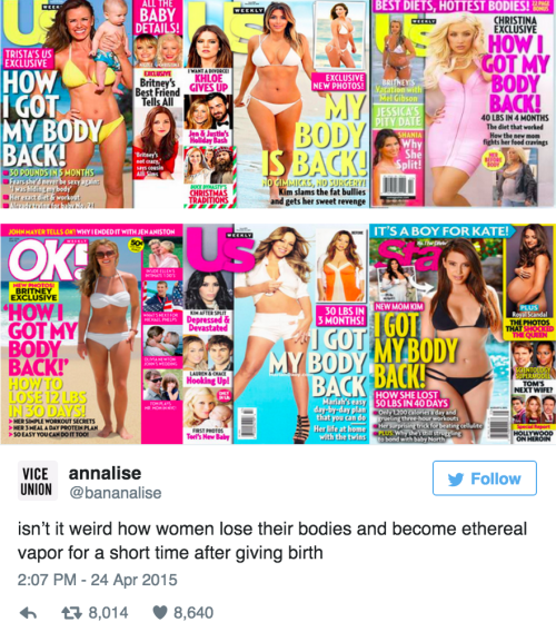 this-is-life-actually: The media’s obsession with the “post-baby body” is way more