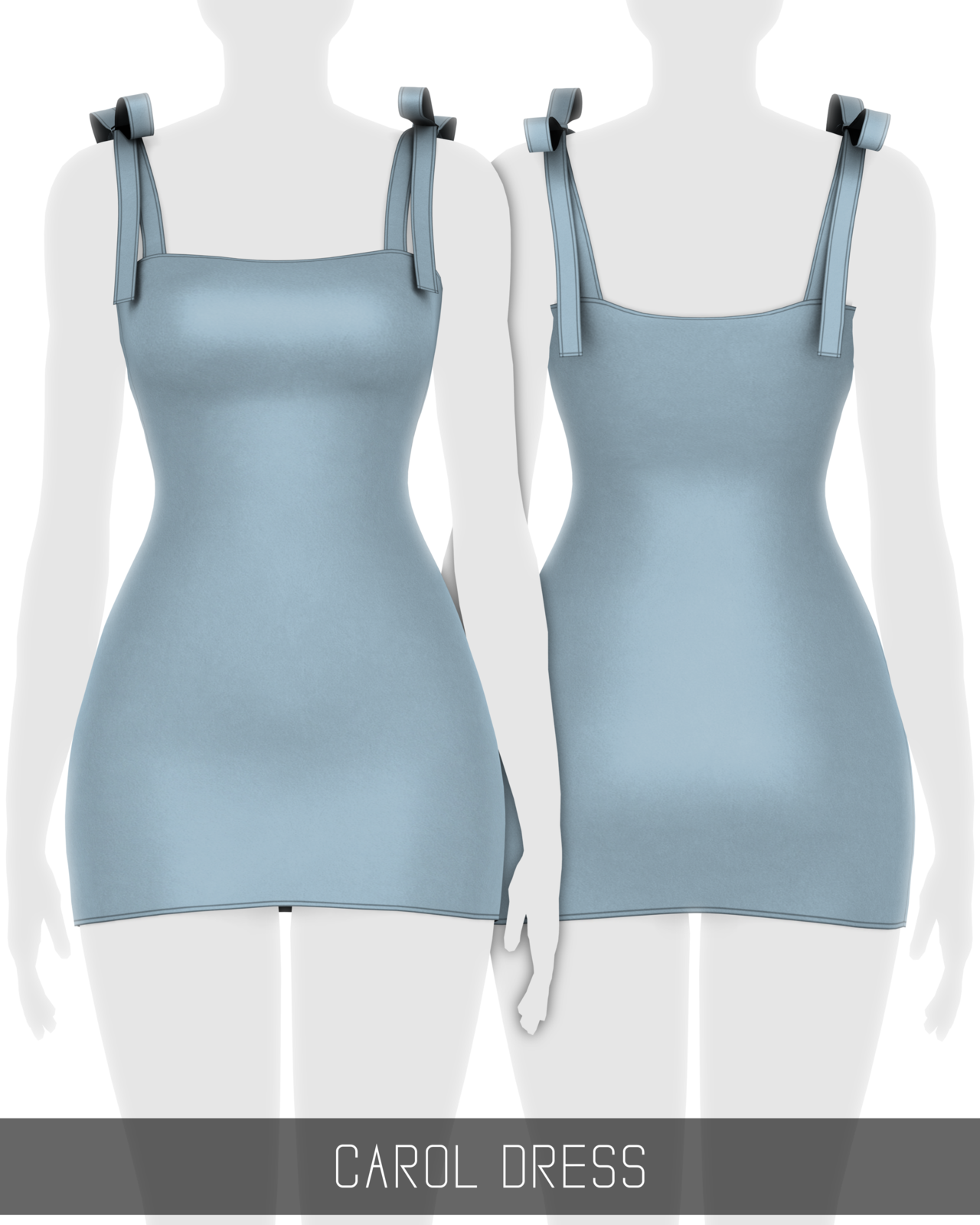 simpliciaty-cc:CAROL DRESSCute bodycon dress with bow detail on the ...