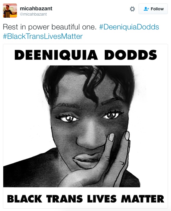 micdotcom:  Deeniquia Dodds, transgender woman, shot dead in D.C. Police are investigating