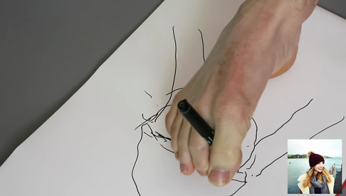 Jim Chapman (XXVII) in DRAWING YOUTUBERS WITH MY FEET!