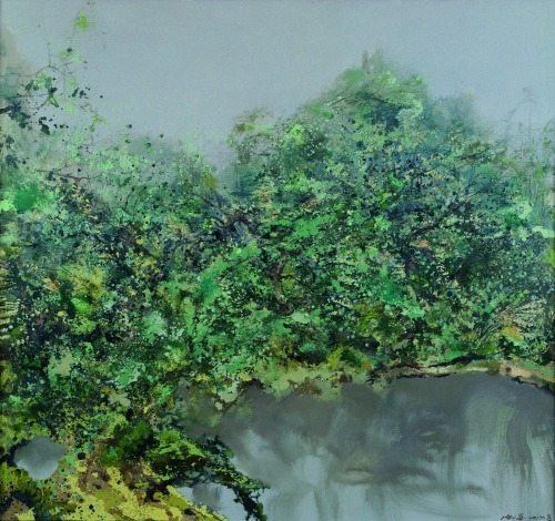 insipit:Hong Ling (洪凌) (1955, China)Abstract landscapesHong Ling is a contemporary Chinese painter, 