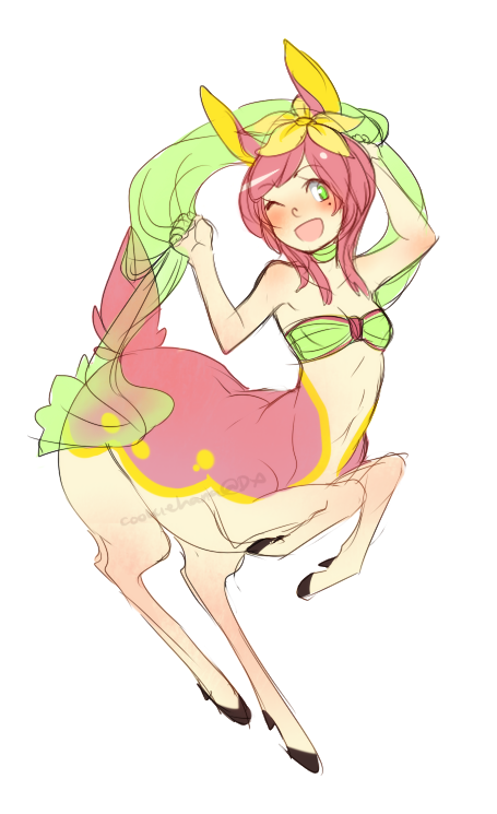 cookiehanasjunk:woop, gijinka of my deerlingomg a deerlingtaur