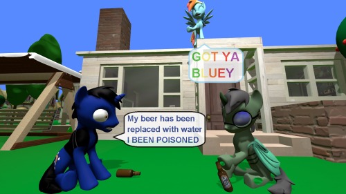 ask-the-out-buck-pony:Asked by @ask-emerald-rook  / Derek-the-MetaGamer>w<