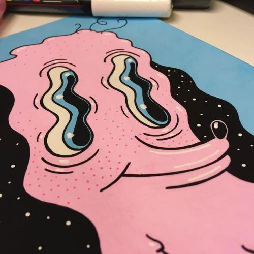 #art #drawing #uniposca #posca #poscapens #illustration #lowbrow  www.instagram.com/p/BwsWUe