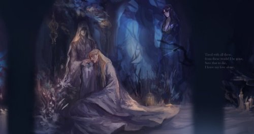 eldamaranquendi:Melian? Thingol & Luthien by Tolronethat was request  about Thranduil and Queen 