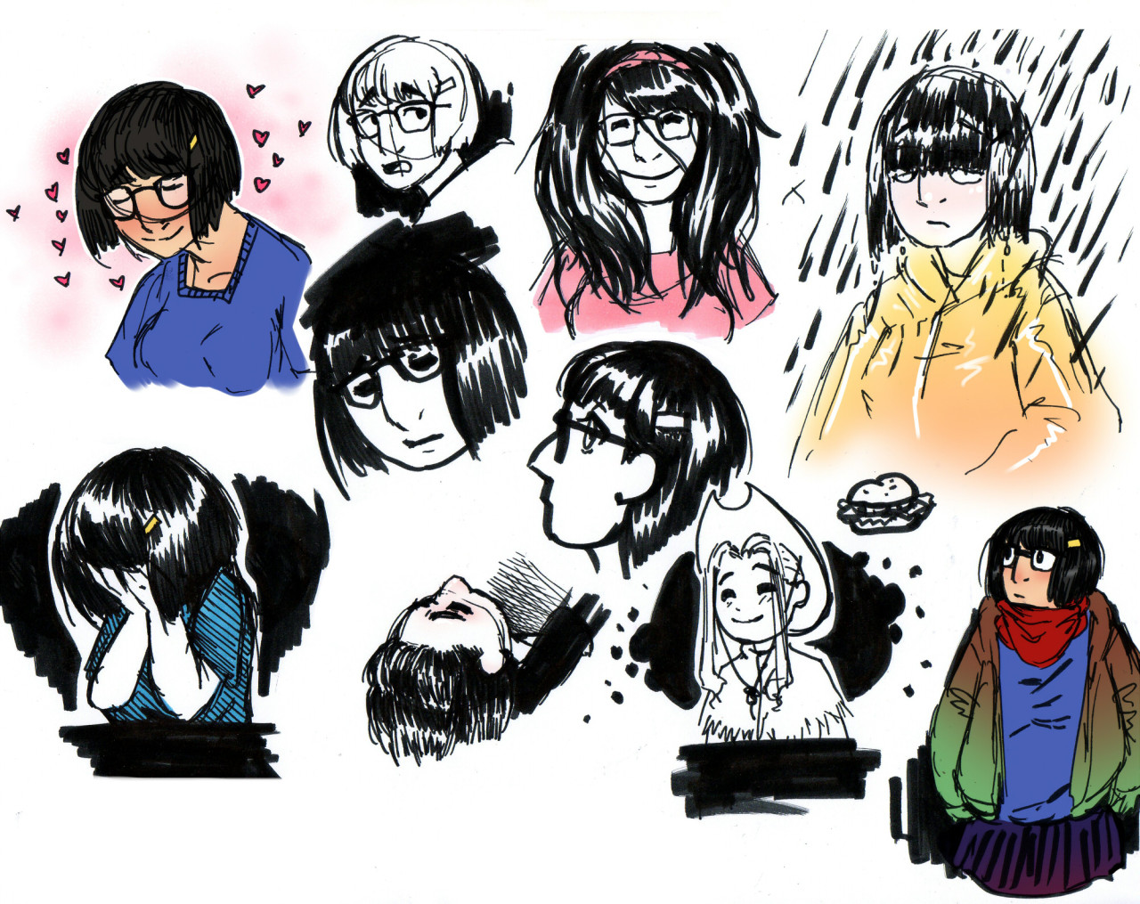 spider-in-a-tupperware:  This time tried to draw Tina.. it didn’t come out very