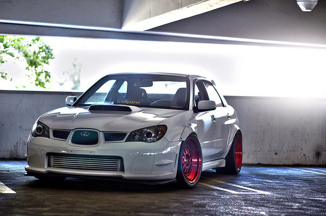 thejdmculture:  WRX STi on MTechnica wheels by 9KIC on Flickr.