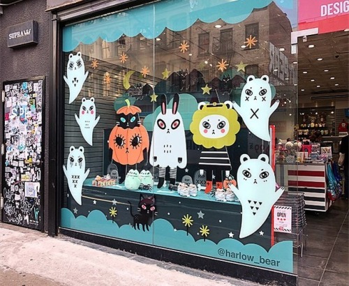 So happy I got to design the window for my ultimate favorite holiday @piqgifts SoHo, 420 Broadway, N