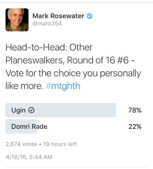 #MTGHTH Last Friday’s “Other Planeswalkers” Head to Head between Tibalt and Darett