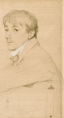 Jean Auguste Dominique Ingres:  Jean-Louis Provost, seated and resting his left arm on the back of a chair