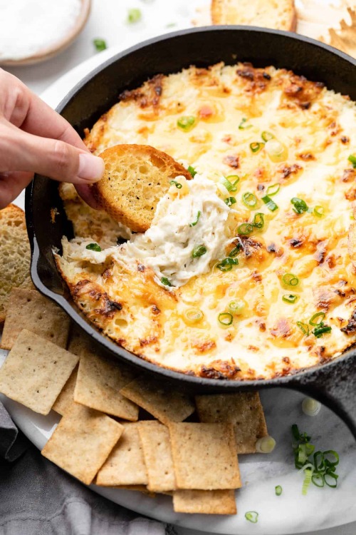 Porn Pics daily-deliciousness:  Hot baked crab dip