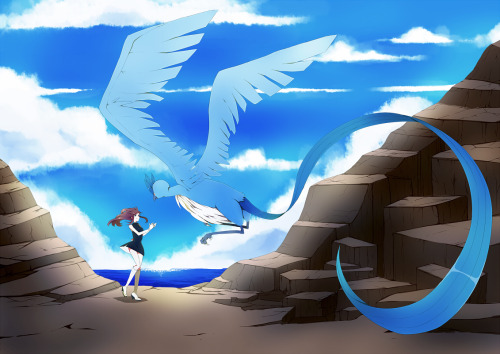 shinyhoundour: The blue bird by Erumi-n