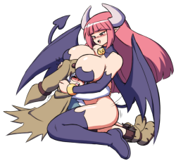 paulgq:  Succubus and Skull Mage (Disgaea)