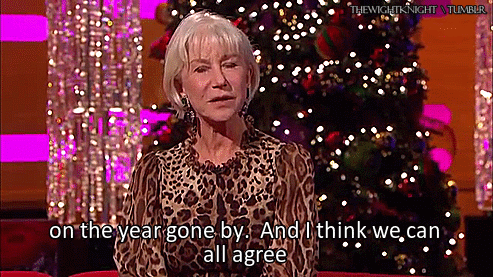 thewightknight: Dame Helen Mirren’s Christmas Message  