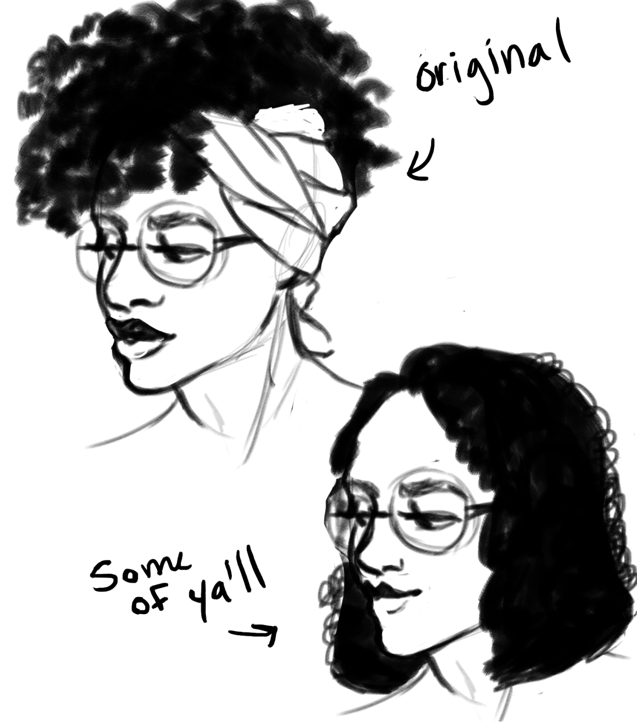 mel-lion:  So you might be saying: Lion why a guide on drawing black people? Well