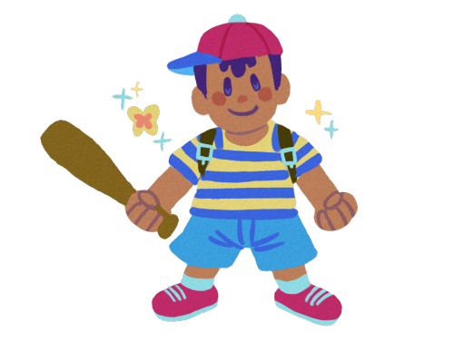 kuma08doodle:i wanted to make something transparent and cute so i  made this ness 