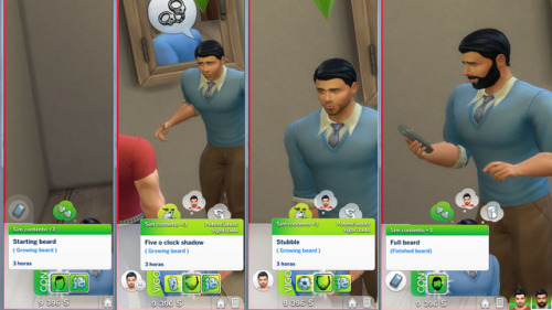 Shaving MOD v2.Note: all the new iteractions appear when a sim click on the mirror like v1 but is ha