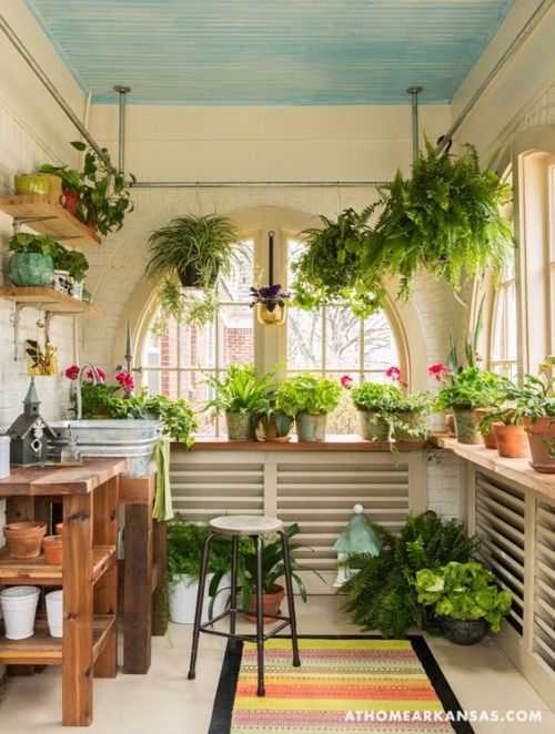 magicalhome: Sunroom in a vintage house.