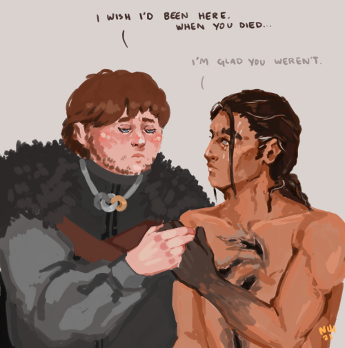 Wish I Had Time To Clean This Up Way More But Post-resurrection Jon And Sam For @aworldunturning ;-;