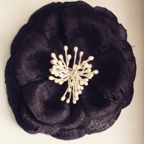 Gothic bridal hair flower. Coming soon to EvaJune.