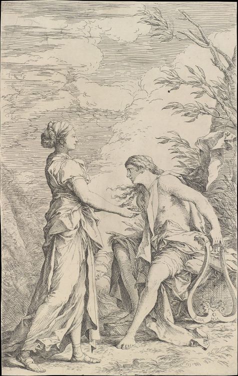 the-evil-clergyman: Apollo and the Cumaean Sibyl by Salvator Rosa (1661)