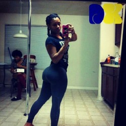 We Fuck Wit You #random #bigboooty #girl In The #kitchen With The #pole! #instagood