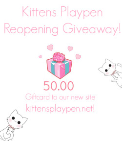 kittensplaypenshop: First giveaway for the