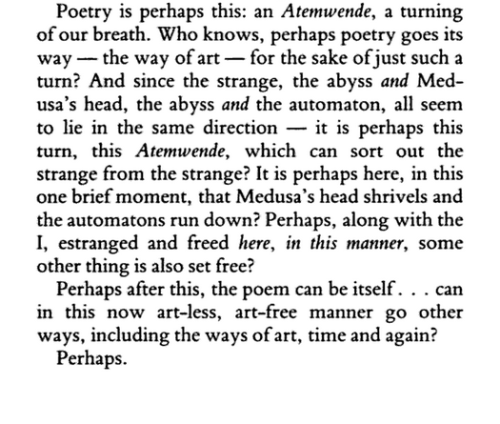 winterlief:paul celan, collected prose