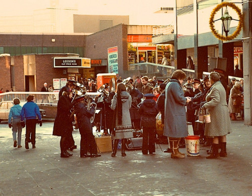 scavengedluxury: Castle Market Christmas. Sheffield, 1970s.