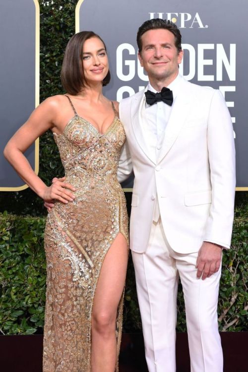 Irina Shayk and Bradley Cooper at the Golden Globe Awards 2019, Beverly Hills