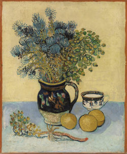 the-barnes-art-collection:  Still Life (Nature morte)  by Vincent van Gogh, The Barnes FoundationBarnes Foundation (Philadelphia), Collection Gallery, Room 02, North WallMedium: Oil on canvas