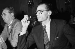 workingclasshistory:On this day, 21 June 1956, great American playwright Arthur Miller was cited for contempt when he refused to name people as communists when called to testify before the House Un-American Activities Committee. Miller was convicted,