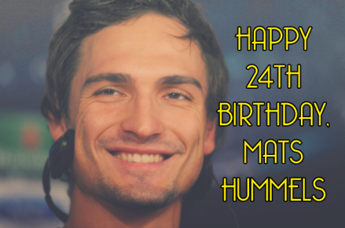 hey-key: 16.12.2012 - Mats Hummels turns 24!