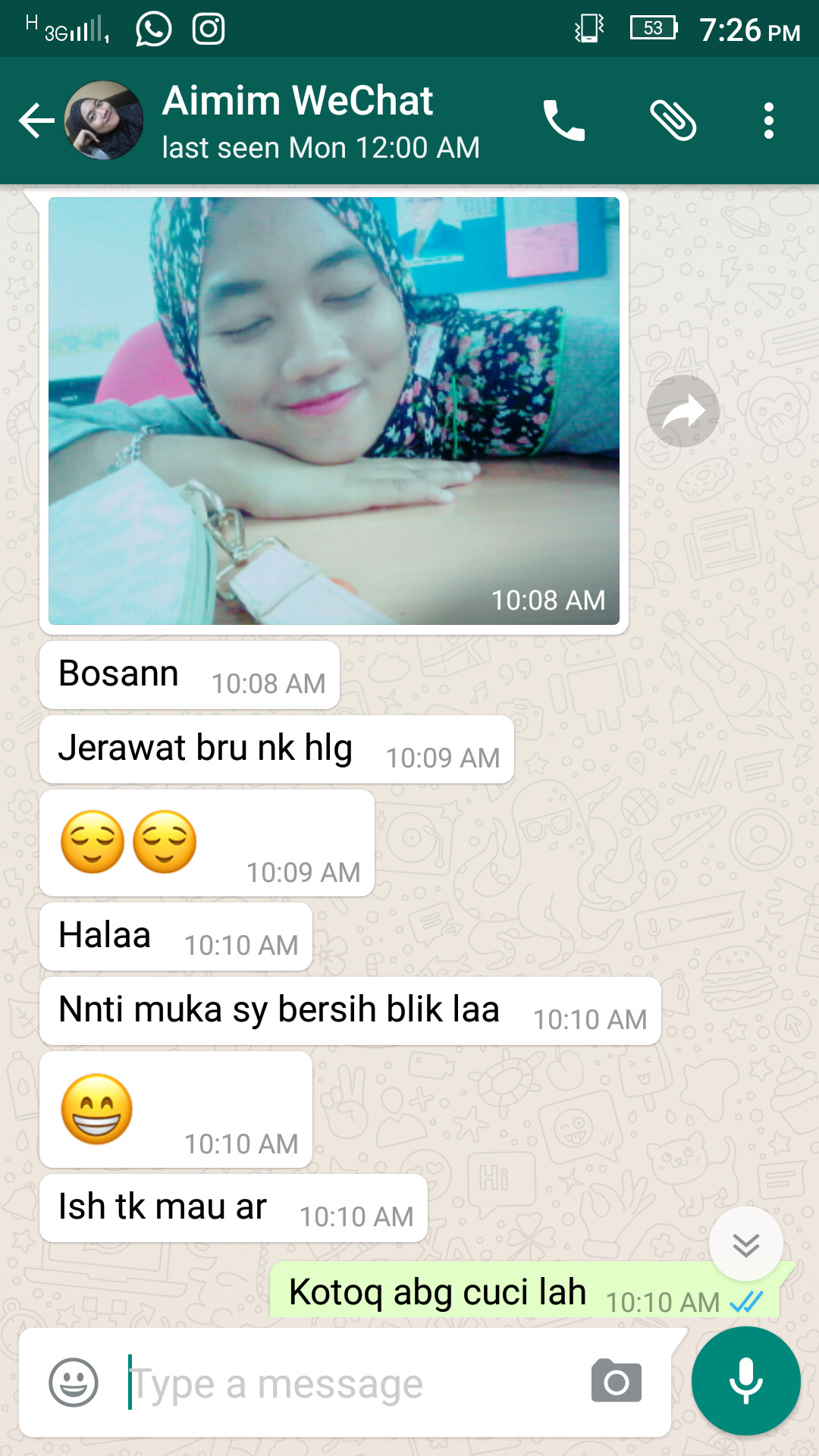 niqmlan:  licknsucknblow:  sagaiswara2506-blog:  Nak I’d WeChat Awek abg reblog