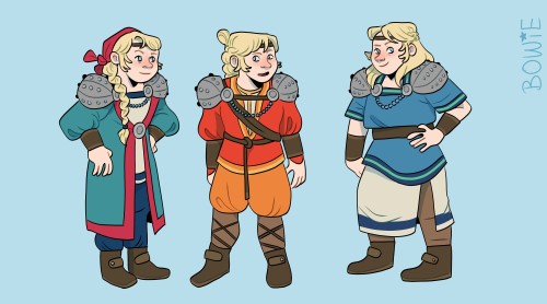 dragon rider outfit designs based on historical re-enactment photos, plus some extra Astrids because