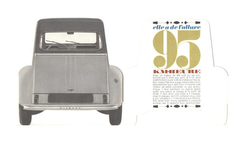 Citroen 2CV, trade brochure, 1963. Delpire agency, Paris. Source