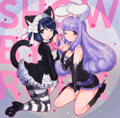 chuchu and cyan (show by rock!!) drawn by miyako (xxxbibit) - Danbooru