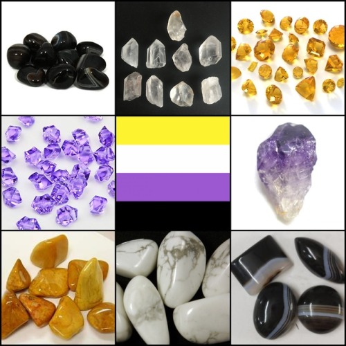 Nonbinary Gemstone Moodboard for anon! &lt;3