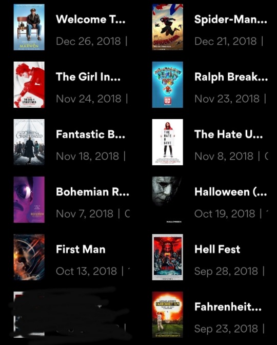 So last year I got one of those movie subs from AMC and just this past weekend I hit the 12 month mark on having it so I thought it’d be neat to look at my Year of Movies, so to speak. I saw 45 movies in 2018-2019! That’s not including the