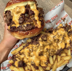yummyfoooooood:Cheesesteak Cheeseburger and Cheesesteak Loaded Fries