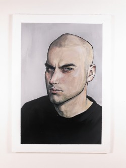 setheverman:  blatantly-hidden:gouache portrait