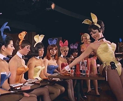 scott-peterson:  A Playboy Bunny is a waitress at the Playboy Club. The Playboy Clubs