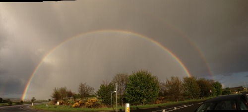 Double rainbow over Rosyth Scotland