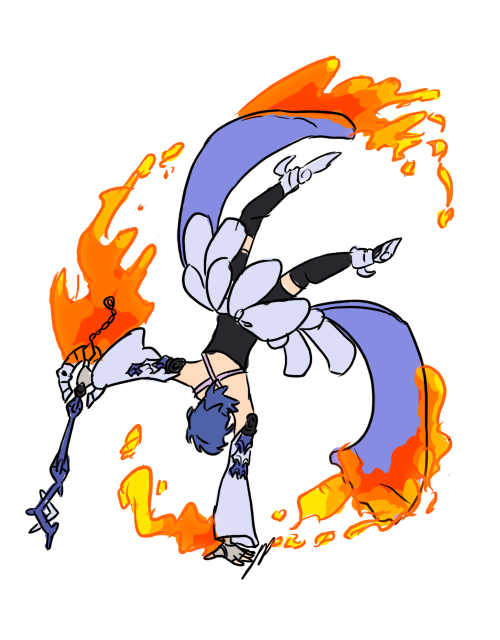 pkmndaisuki:  Aqua Appreciation Week Day 6 - Favorite Personality Trait/Physical FeatureHer athleticism. What? That’s not a physical feature? Well, ‘scuse me, I can’t hear you over FLAMING ONE-HANDED CARTWHEELS.
