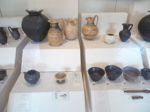 Pottery from Osteria dell’Osa necropolis (Latium)* 8th-6th century BCE* Baths of Diocletian MuseumRo