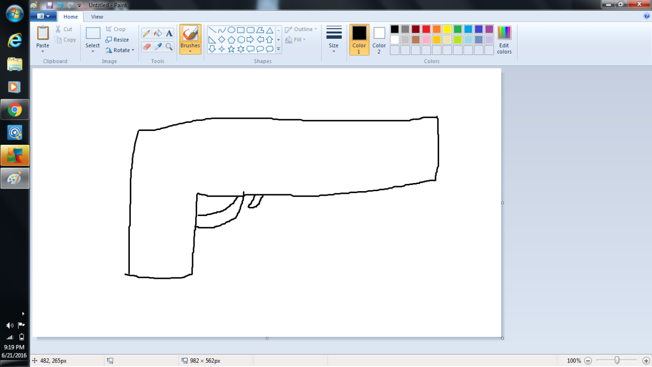 ellsworlds:  ohnoesitsit:  ellsworlds:  how the fuck do you draw a gun  tutorial: